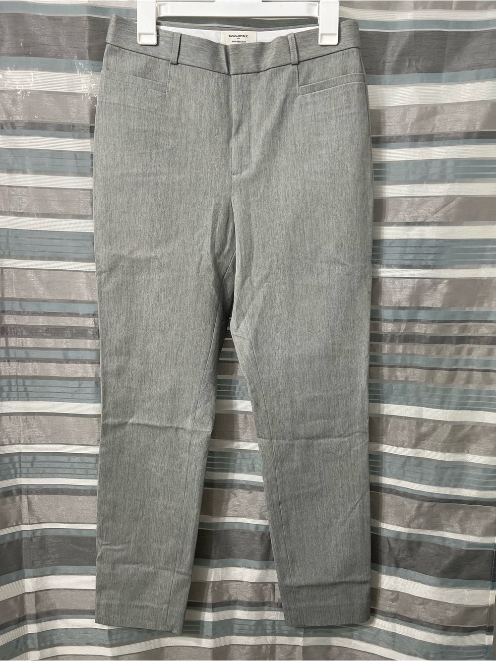 Banana Republic High Rise Sloan Full Length Gray Pants